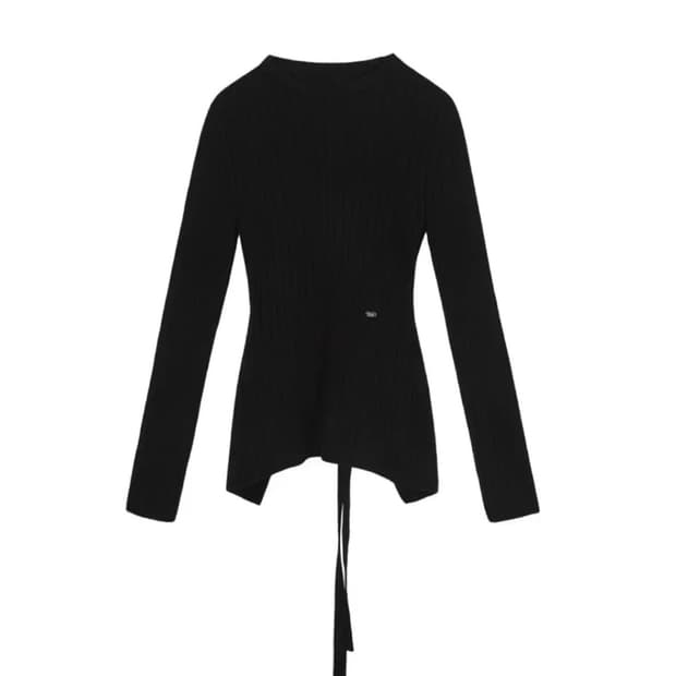 트리밍버드 니트 Backless knit pullover