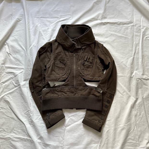 transform high neck antique jacket