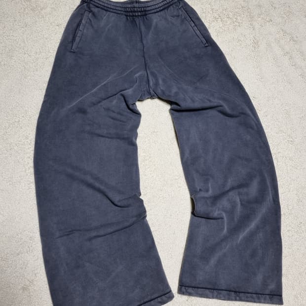 이지 갭 더블 레이어 헤비웨이트 스웻팬츠 포에틱 블랙