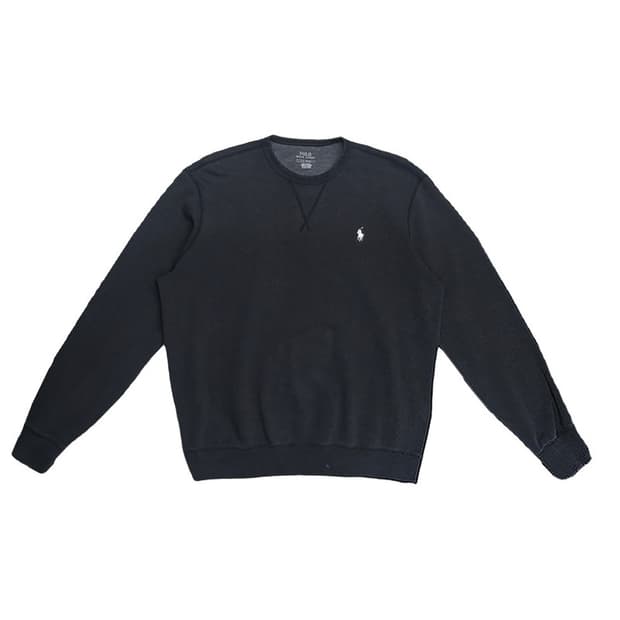 폴로랄프로렌 크루넥 맨투맨 블랙 L
