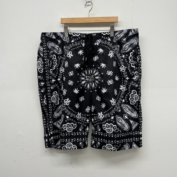LA Territory 빅사이즈 반다나 페이즐리 패턴 반바지 5XL