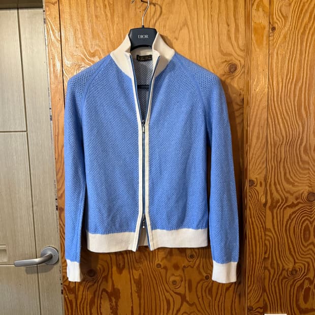 로로피아나 캐시미어 집업 가디건 자켓 