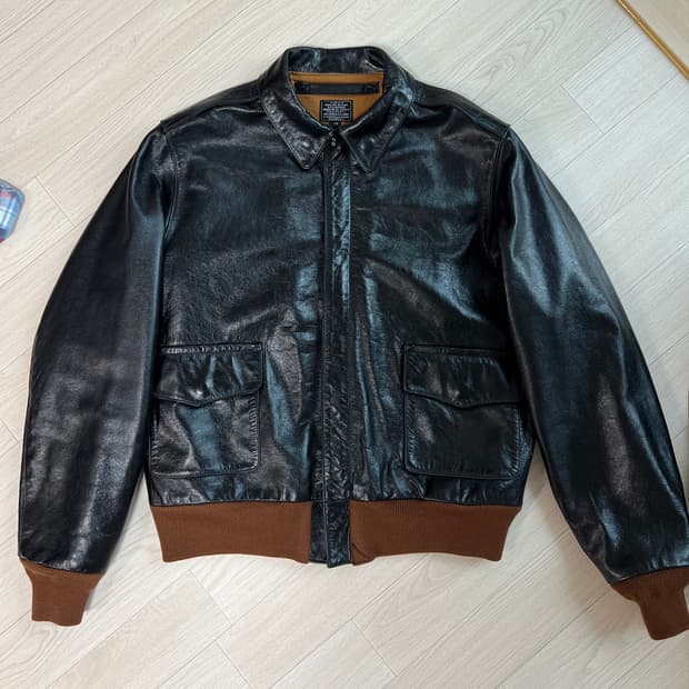 택포55) 아카펠라클로딩 Lot.409 A-2 자켓 스티어하이드 42