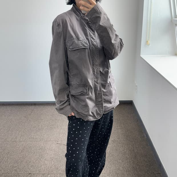 Calvin Klein 켈빈클라인 쓰리 포켓 그레이 코튼 자켓 