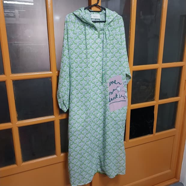 래트바이티 오버핏 원피스 집업