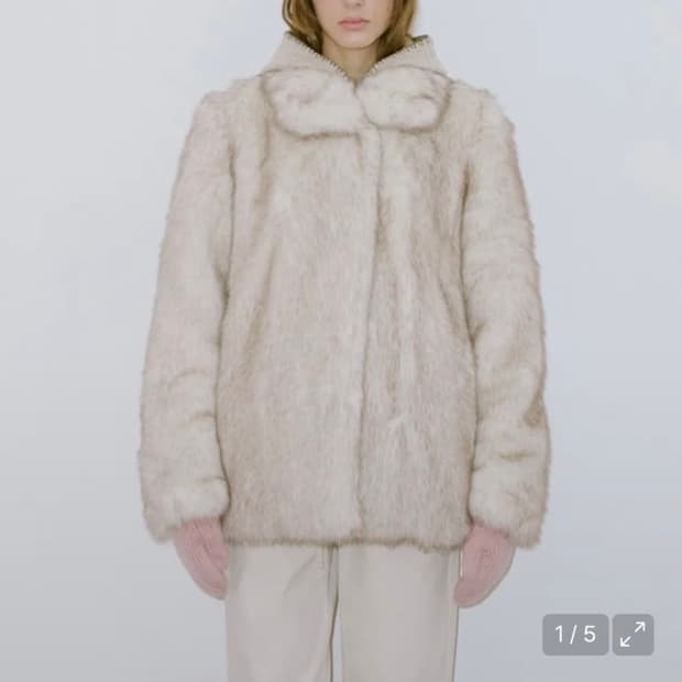 시눈 퍼자켓 아이보리