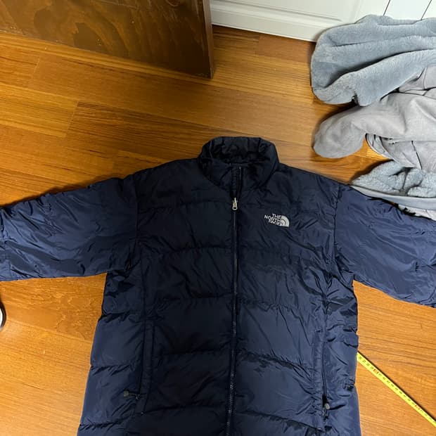 노스페이스 600 네이비 패딩 100