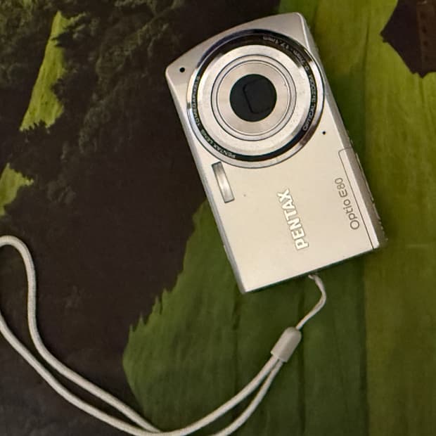 펜탁스 Pentax optio e80 실버 디지털카메라 디카