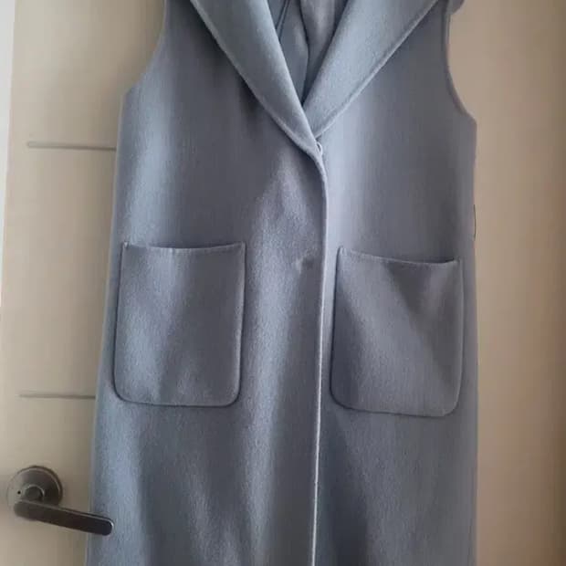 캐시미어 울 후드롱조끼베스트