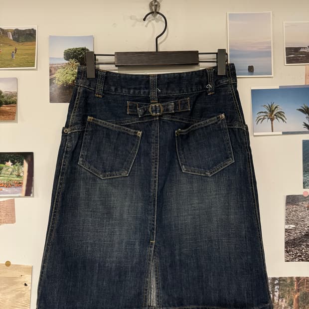 비조 데님 스커트