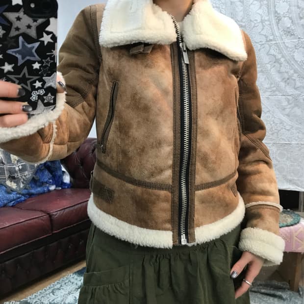 카이아크만 여성 양털 무스탕자켓 