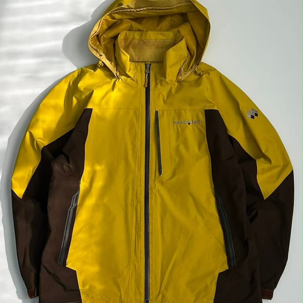 [L] 몽벨 컬러블록 고어텍스 후디드 쉘 마운틴 자켓