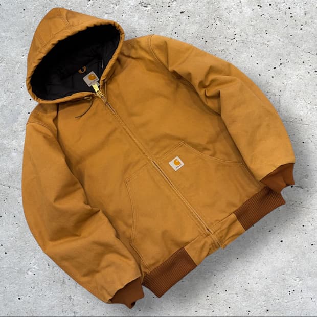 [S] 칼하트 J140 액티브 후드 워크 자켓 브라운 C317