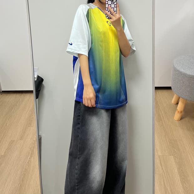 나이키 올드스쿨 자수로고 반팔 져지