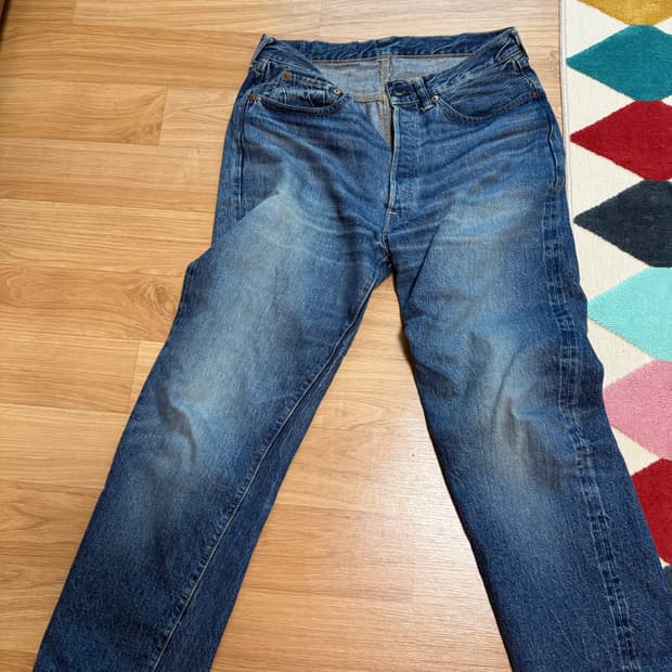 웨어하우스 1101 미디움워시 33사이즈