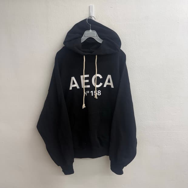 에이카화이트(AECA) 24SS 블랙 후드티 (M)