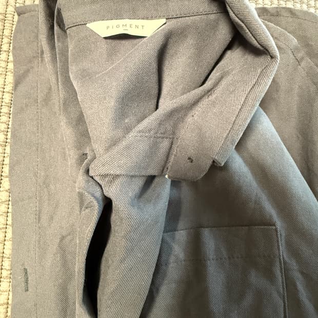 피그먼트 그레이 롱셔츠 FREE