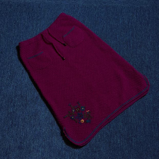 빈티지 자수 포인트 스커트