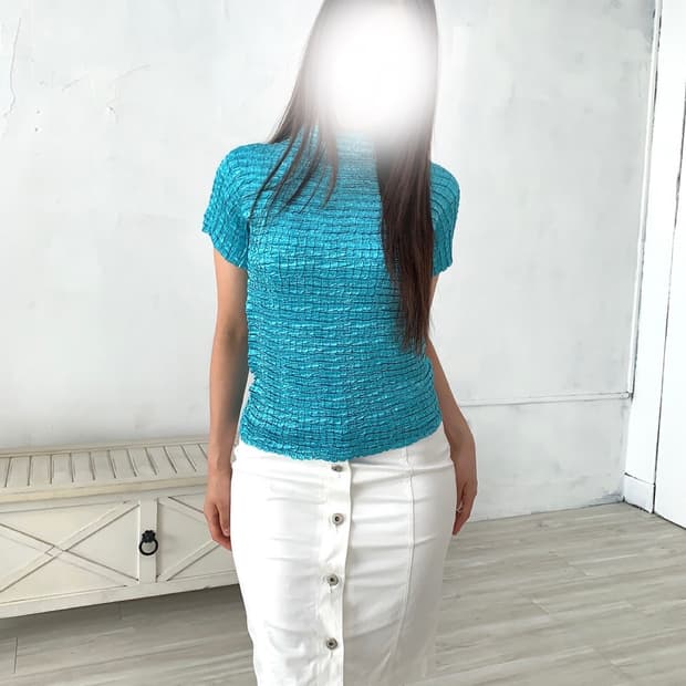 Emerald Pleated Top