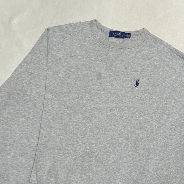 M 폴로랄프로렌 그레이 기모 맨투맨