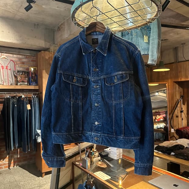 60s USA LEE 101-J 빈티지 리 데님 트러커 자켓