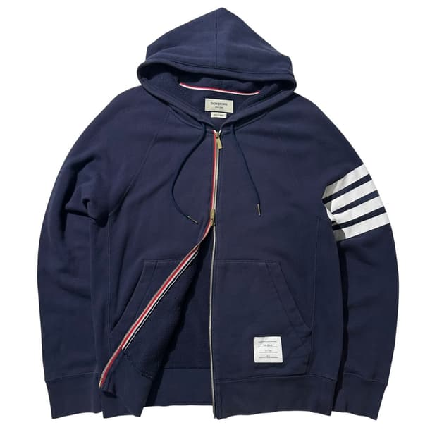 톰브라운 사선 완장 후드집업
