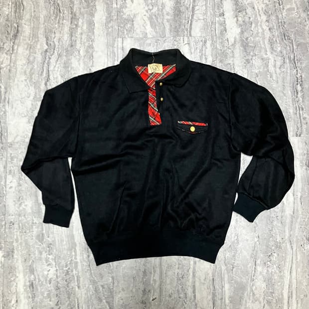 일본빈티지 Artstadiumcp 올드스쿨아메카지 혁오풍 니트카라티셔츠