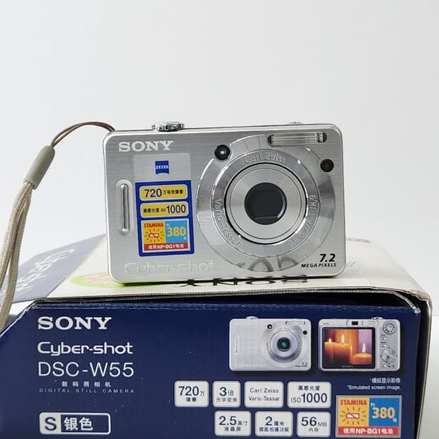 소니 사이버샷 DSC-W55 디카 카메라 저화소 아이브레이