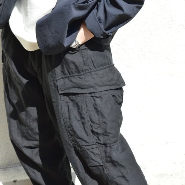 COMOLI LINEN B.D.U PANTS (2) 코모리