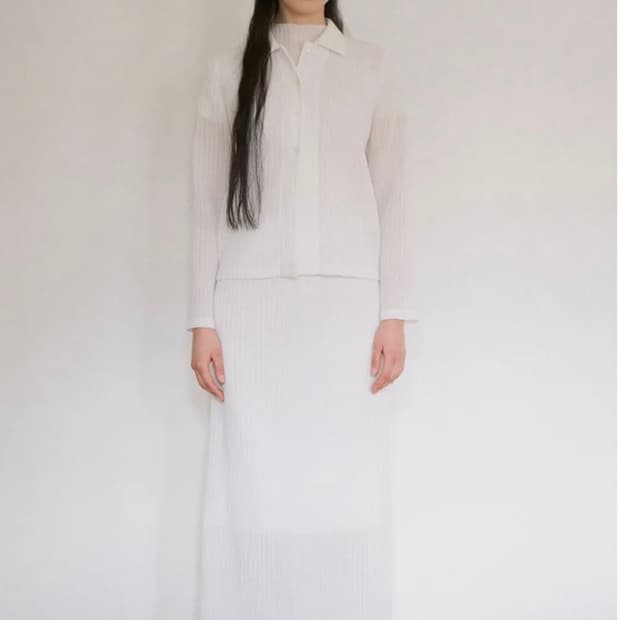 lfm accord crease skirt 스커트