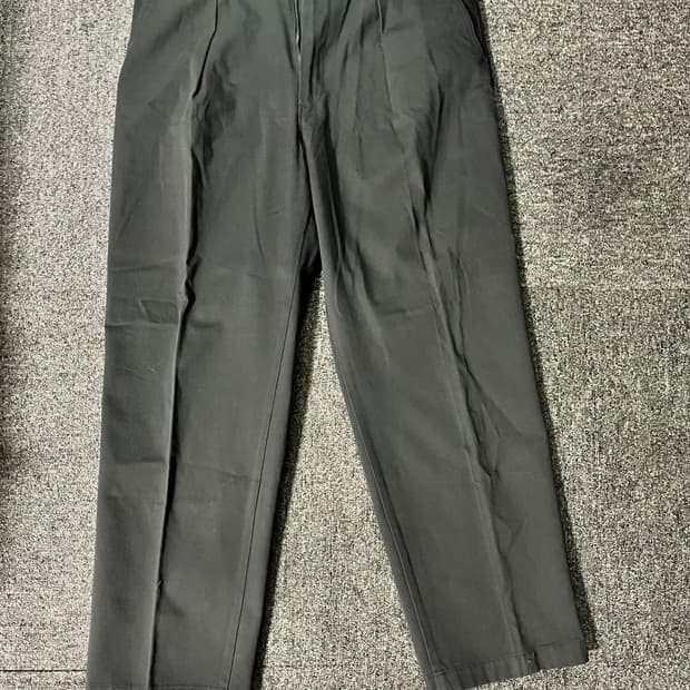 유니클로U 코튼 원턱 팬츠 그레이