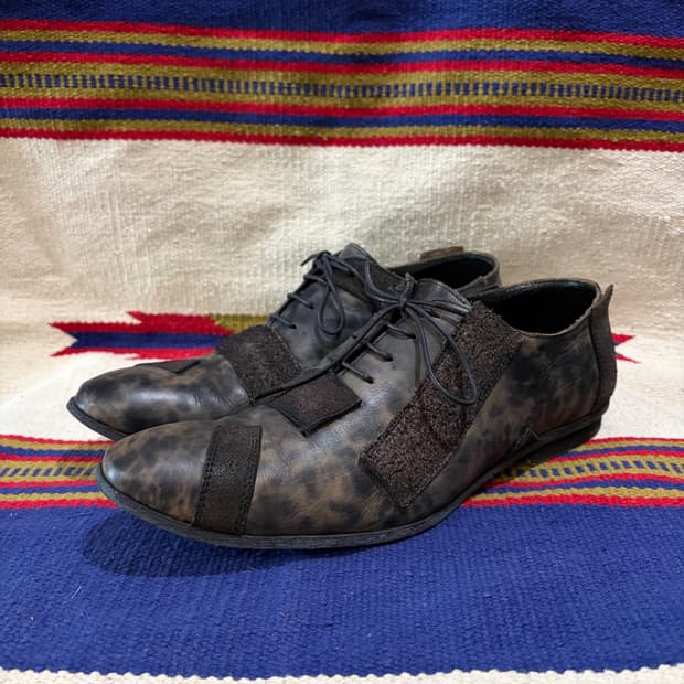 훕데두 그런지 패치워크 다크 카모 부츠