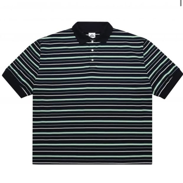 MJD OVERSIZED STRIPE POLO GREEN S Size