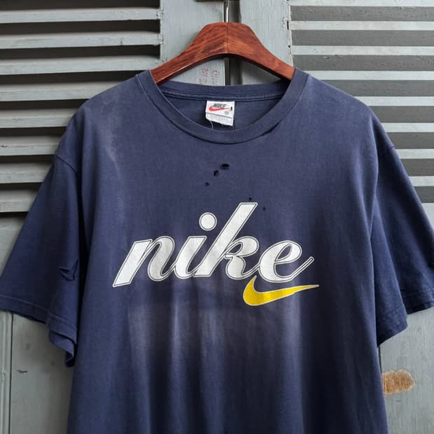[M]90's 나이키 Made in USA 썬페이딩 티셔츠