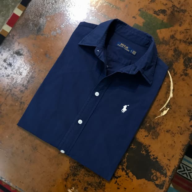 폴로랄프로렌 라이트 네이비 코튼 셔츠 여성 55 사이즈