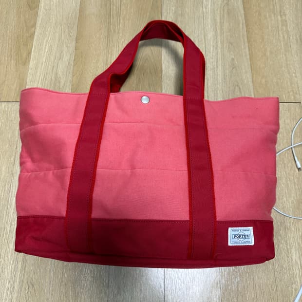 포터 빈티지 토트백 레드