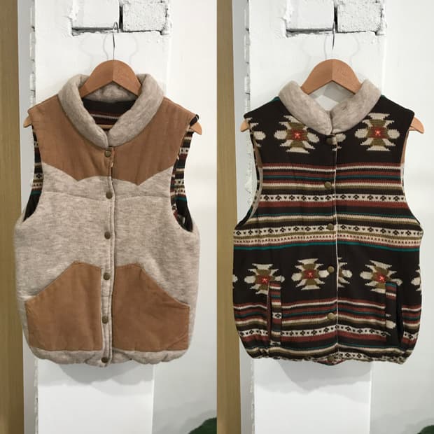 vintage reversible vest