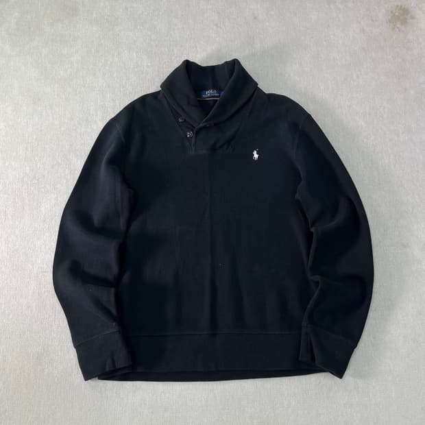 100 폴로랄프로렌 숄카라 코튼 니트