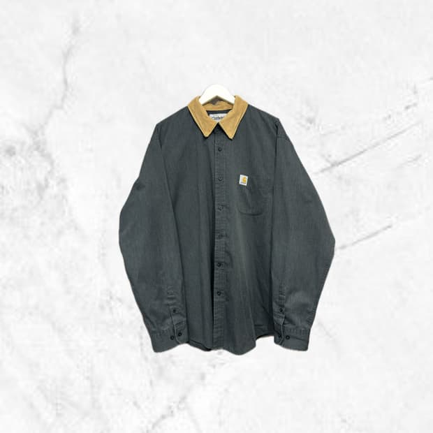 칼하트 골덴 카라 오버 셔츠 남방 XL