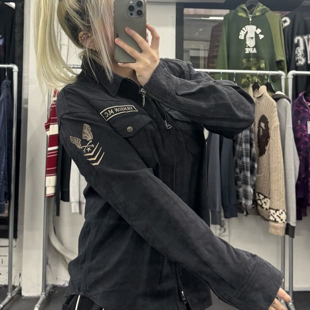 밴슨 레더 투웨이 셔츠 자켓