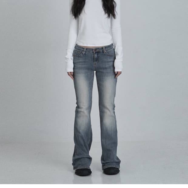 오도어 빈티지 로우진 블루 사이즈1 팝니다