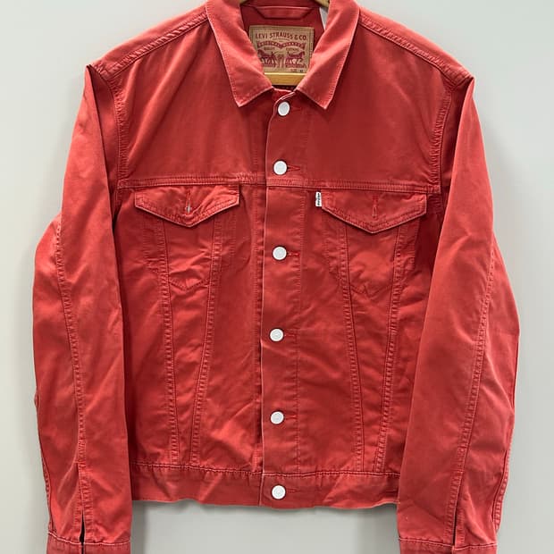 리바이스 화이트 탭 코튼 트러커 자켓