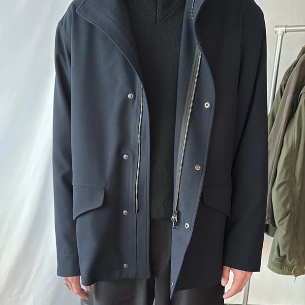 [M] 새상품 에피센터 투어리스트 울 필드 파카 네이비