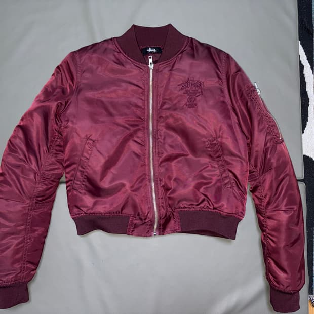 스투시 봄버 항공자켓