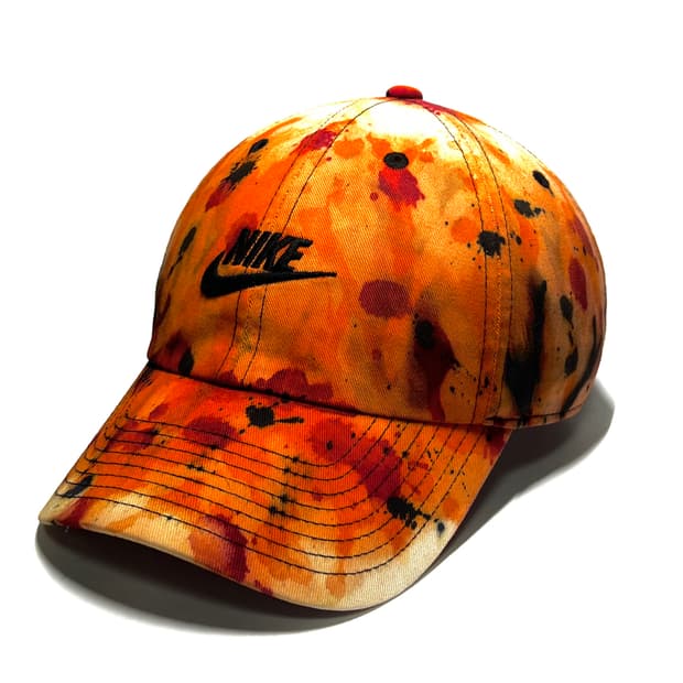 NIKE 나이키 초레어 빈티지 커스텀 오렌지/레드 가을의 불씨 볼캡 모자