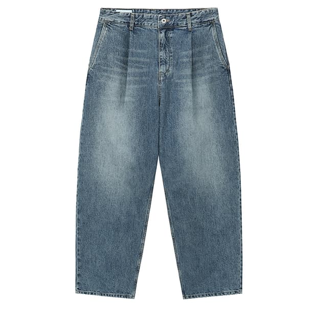 아트이프액츠 원턱 커브 데님팬츠 