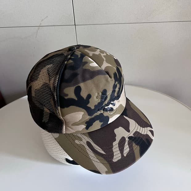 stussy 스컬 음각 빈티지 매시캡