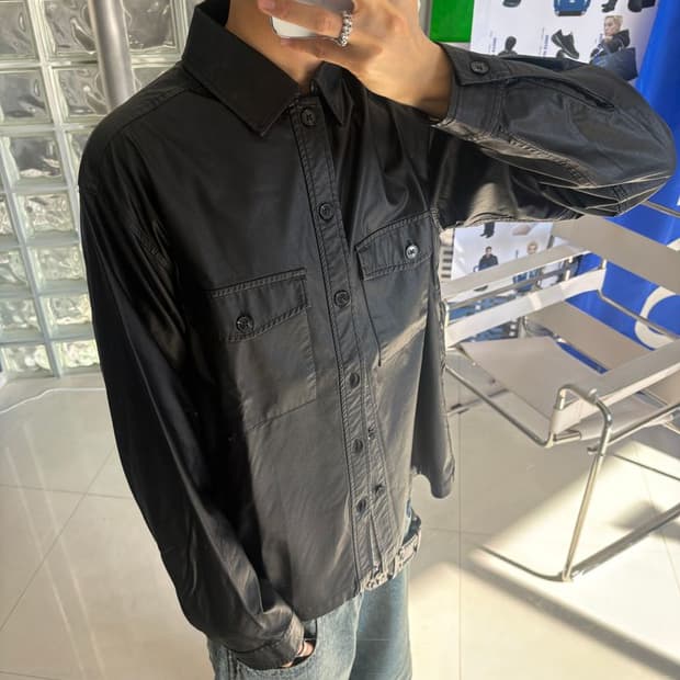 FAKE LEATHER CPO SHIRTS 인조 가죽 CPO 셔츠