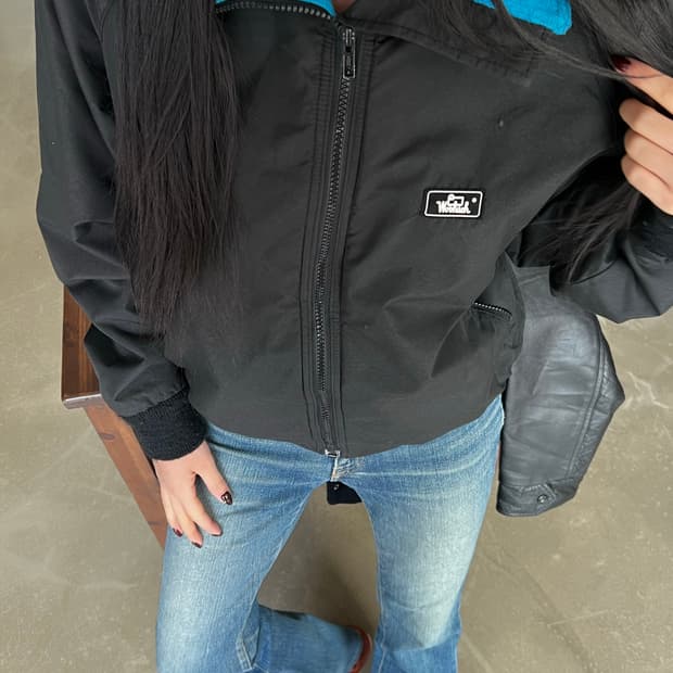 90s Woolrich 울리치 women 플리스 웜업 자켓