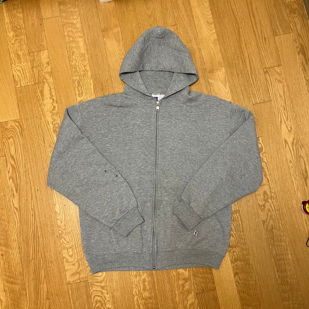 [L] 90s 빈티지 러셀 후드집업 그레이
